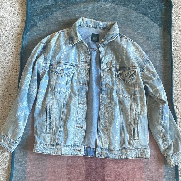 Wild Fable Oversized Bohemian Jean Jacket - Picture 7 of 11